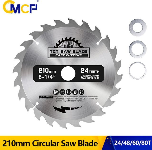 CMCP Hartmetall-Holzsägeblatt TCT für Multifunktions-Elektrowerkzeuge, Durchmesser: 210 mm - Bild 1