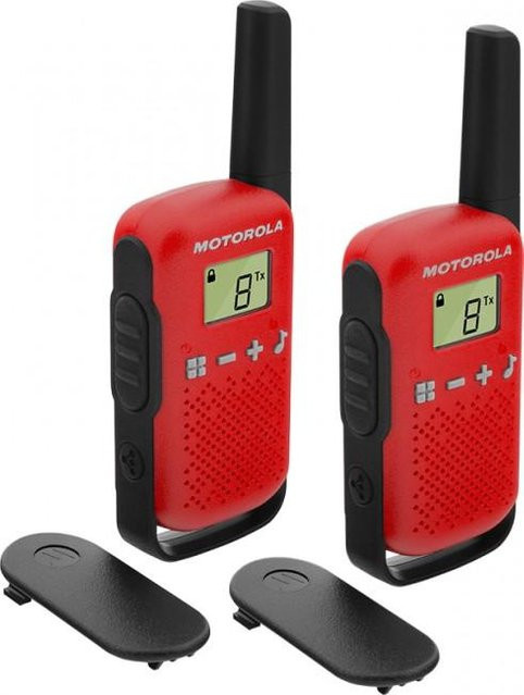 Motorola Talkabout T42 PMR-Handfunkgerät 2er Set in Schwarz und Rot mit 16 Kanälen - Bild 2