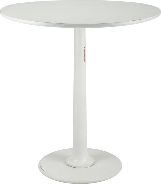 CLP Beistelltisch Morristown rund aus massivem Mindi-Holz im Landhausstil, Durchmesser: 70 cm, Höhe: 77 cm - Bild 1