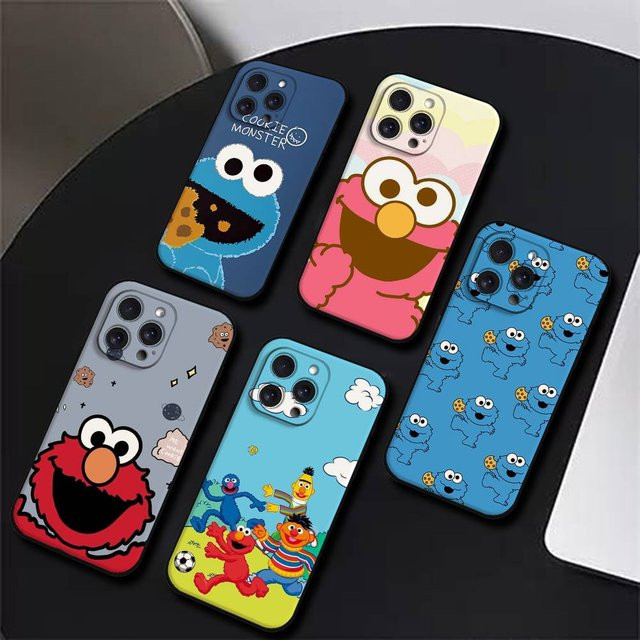 S-Sesame S-Street Schutzhülle aus weichem TPU für iPhone 11 bis iPhone 17 Pro Max Plus Mini in Blau - Bild 1
