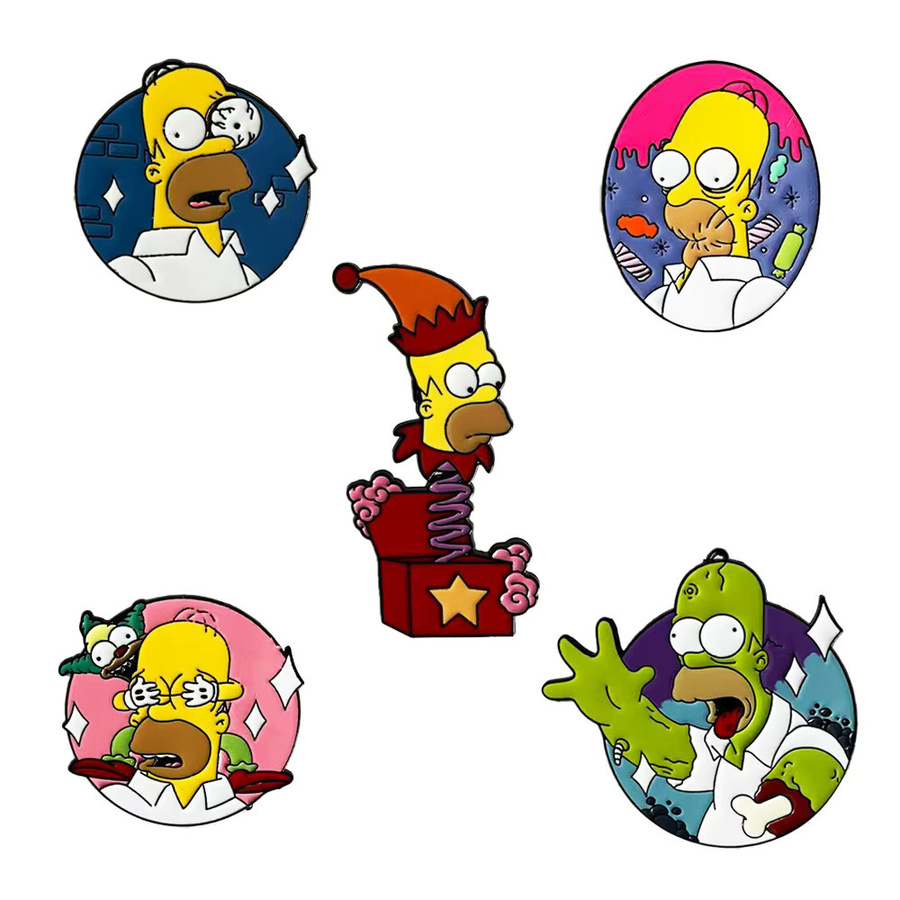 The Simpsons Emaille-Pins, 5 Stück, Unisex - Bild 5