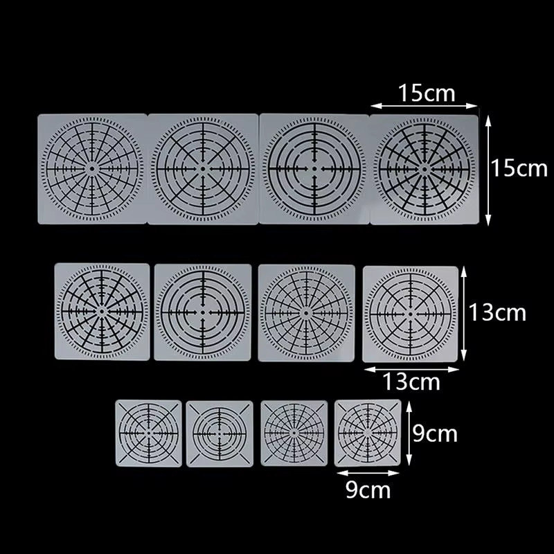 12 Stück Mylar Mandala Punktierung Malerei Schablonen Vorlagen für DIY Handwerk auf Holz Leinwand und Stoff - Bild 2