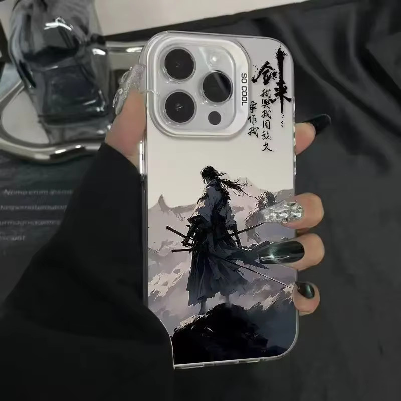 Chinesische Held Schutzhülle für Apple iPhone 16 15 14 13 12 11 Pro Max Plus in Multicolour mit Anti-Fingerabdruck und Anti-Schock-Rückseite - Bild 3