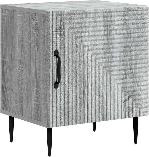 vidaXL Nachttisch in Grau Sonoma, moderner Beistelltisch für dein Schlafzimmer, B/T/H: 43 x 34,5 x 50 cm - Bild 1