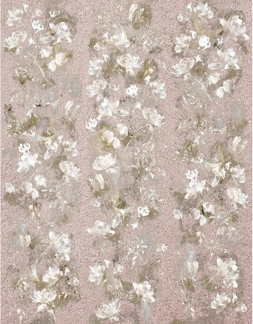 Marburg Vliestapete Blumen Crushed-Optik Modern in Beige, Breite: 270 cm, Höhe: 210 cm - Bild 1