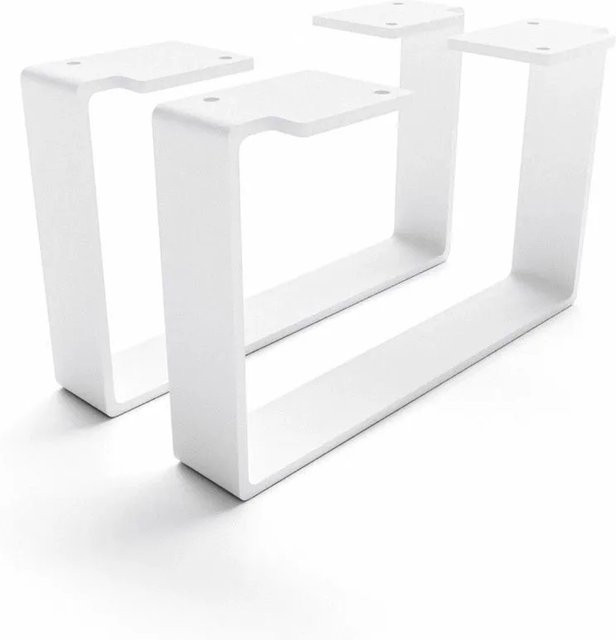 HEVVA Möbelfüße LUXEMBURG 2er Set Weiß, Höhe: 15 cm, Tiefe: 25 cm - Bild 1