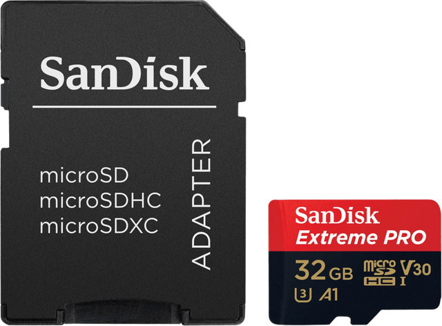 SanDisk Extreme Pro MicroSDHC Speicherkarte 32GB A1 Multicolor - Bild 1