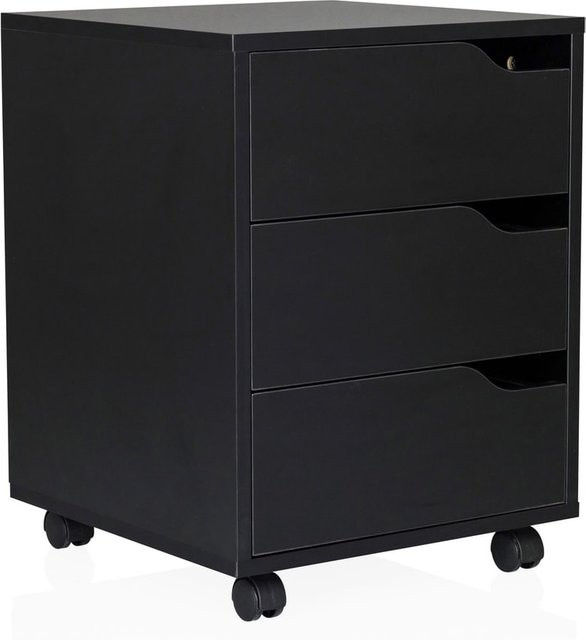 hjh OFFICE Rollcontainer Organiser aus melaminharzbeschichteter Spanplatte in Matt - Bild 1