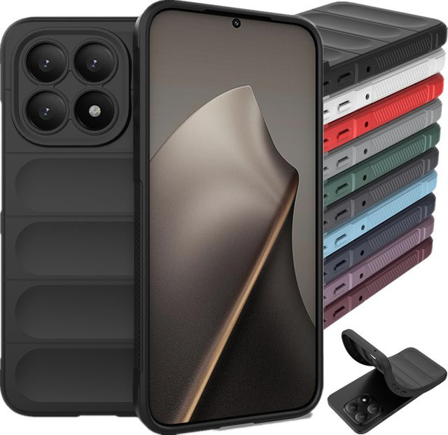 Flexible Silikonhülle für Xiaomi 15T, 17T Pro, Mi 15 und Mi 17 5G, stoßfest und weich, Farben: Schwarz oder Lila - Bild 1