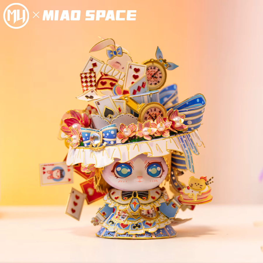 MU X MIAO SPACE Tanzende Katze, 3D Metall-Puzzle, Bunt / Mehrfarbig - Bild 3