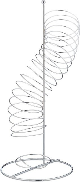 Relaxdays Obsthalter aus Metall in Silber, B/T/H: 48 x 21 x 21 cm - Bild 1