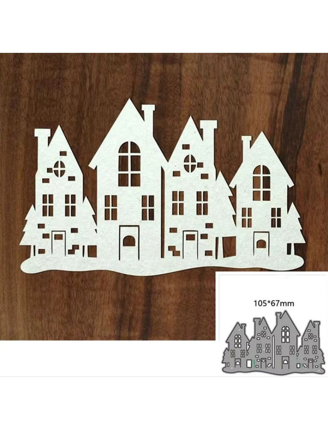 Haus Handwerk Metall Stanzformen für Scrapbooking und Papierprägung als Bastelvorlage für DIY Karten und Dekoration - Bild 3