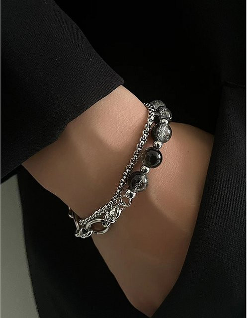LENNIK Armband, Edelstahl, Perle, Silber, Unisex - Bild 1