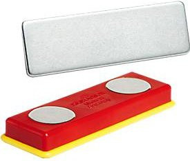 Durable Duracard Magnet Set für Namensschilder, selbstklebend, 10 Stück, Mehrfarbig - Bild 1