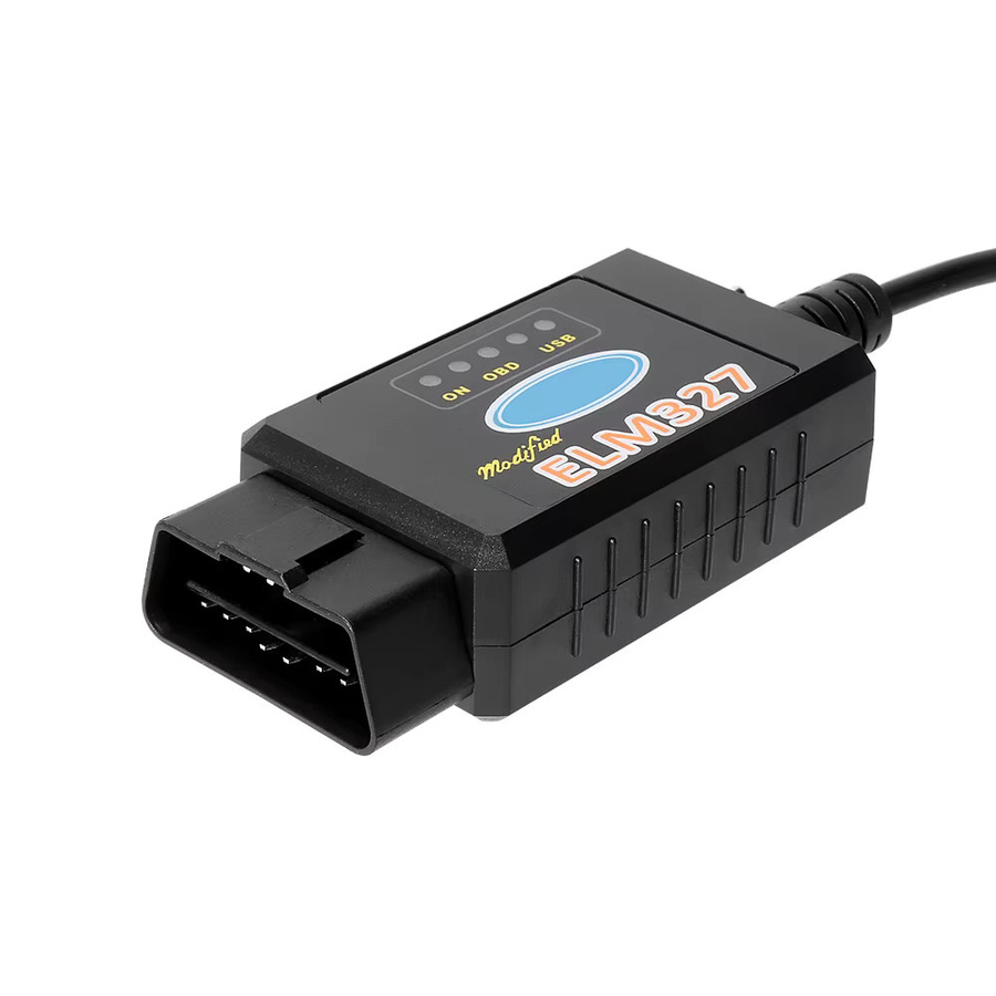 Oxchelod ELM327 V 1,5 USB OBD2 Diagnose-Scanner mit PIC18F25K80 und FTDI für FORScan, Schwarz - Bild 2