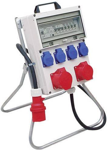 Votha CEE Stromverteiler 400V 16A Wandmontierbar Weiß Transparent aus Stahl - Bild 1
