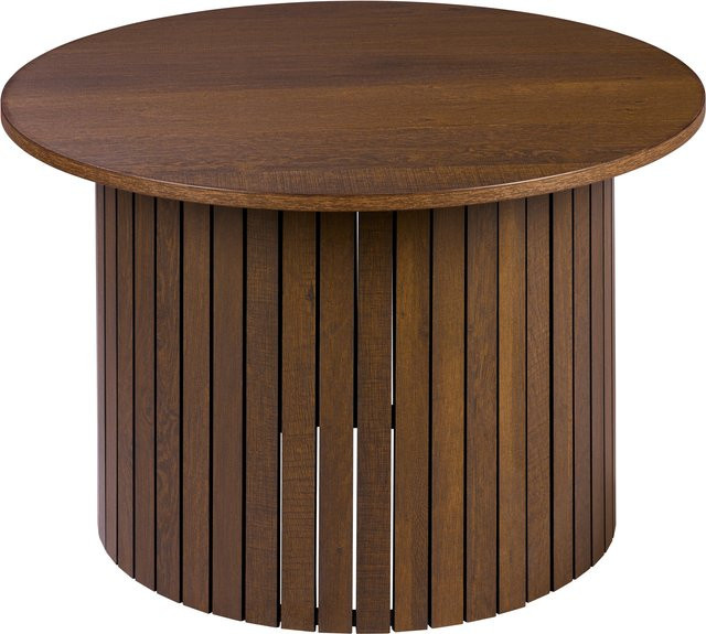 LIVARNO Couchtisch in Braun mit modernem Lamellen-Design, B/T/H: 67 x 42 x 15 cm - Bild 1