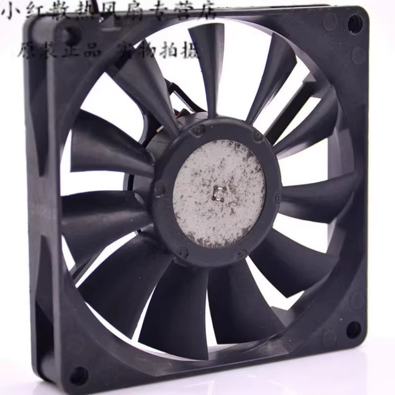 Leiser Doppelkugel-Lüfter 3106KL-04W-B39 8015 in Schwarz, 12 V, 0,16 A, 8 cm - Bild 2