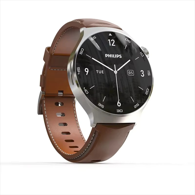 Philips VTR5206 VoiceTracer AI Smartwatch mit Echtzeit-Transkription für Android und iOS, Unisex, Silber/Braun - Bild 6