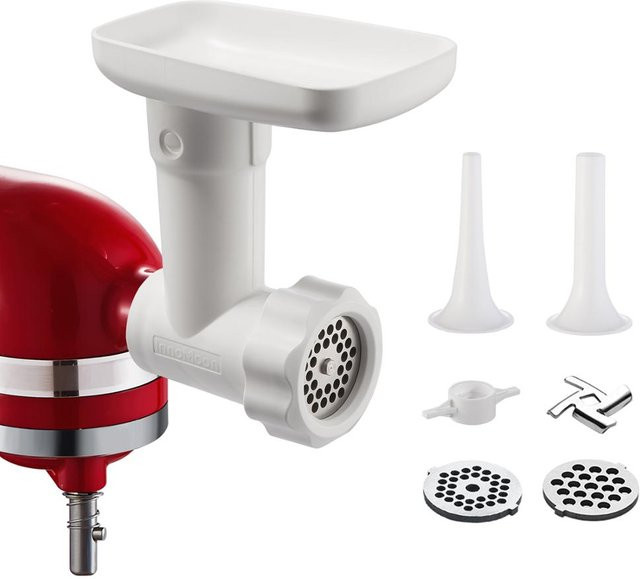 KitchenAid Fleischzerkleinerer-Aufsatz mit Wurstfüllrohren in Schwarz oder Weiß - Bild 1