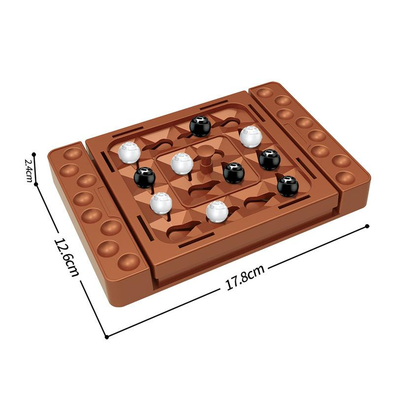 UYAOZHISHANG Schach Schwarz-Weiß Brettspiel ab 3-6 Jahren - Bild 2