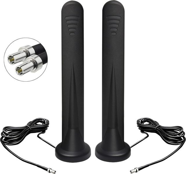 NOWEPOCH TS9 Magnetfußantenne für 5G 4G LTE GSM Router, 12 dBi, 600-6000 MHz, Schwarz, kompatibel mit Netgear AT&T Nighthawk M6 MR6110 Hotspots - Bild 1