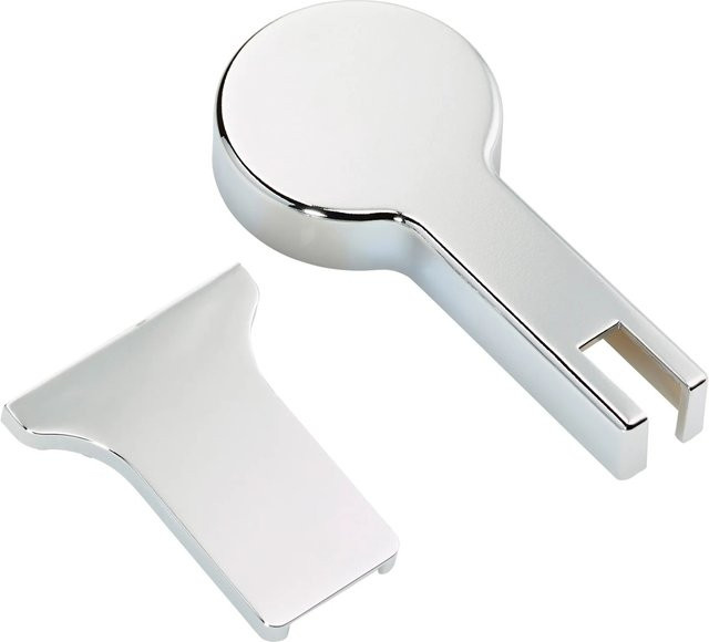 Visolo Abdeckkappen Set für Pendeltüren in Chrom/Silber - Bild 1