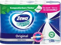 Zewa Küchenrolle Wisch & Weg Original, 2-lagig, 8 Rollen à 45 Blatt, Weiß und Blau - Bild 1