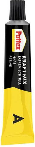 Pattex Kraft Mix Extrem Schnell Zwei-Komponenten-Epoxykleber, transparent, 24 g - Bild 1