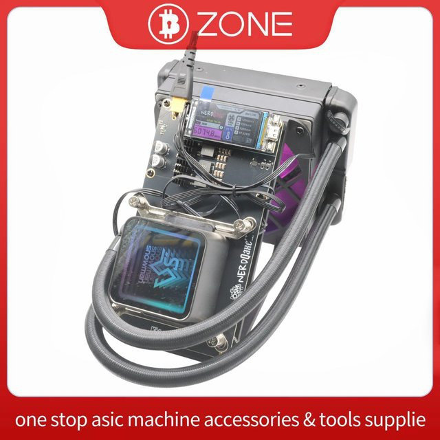 NerdQaxe++ Rev6.1 Hydro SHA-256 Open-Source-Mining-Gerät mit 6Th/s Hashrate in Schwarz - Bild 1