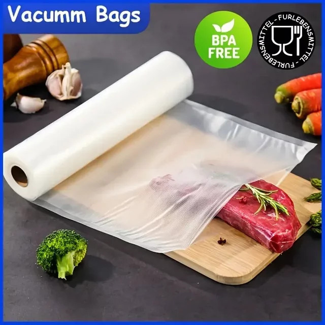 Chcyus Vakuumbeutel für Sous-Vide und Lebensmittelaufbewahrung, transparente Rollen mit 500 cm Länge - Bild 1
