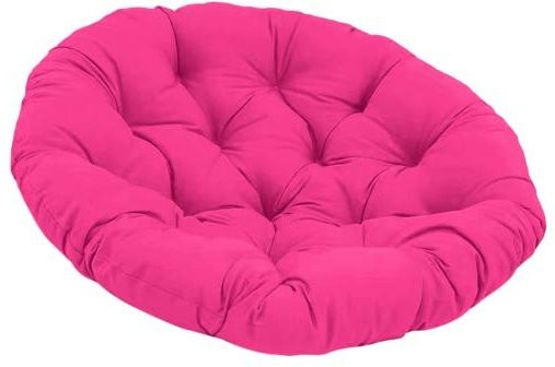 Rundes Sitzkissen Miro für Eierstühle und Hängematten, wasserabweisend und UV-beständig, Farbe: Pink - Bild 1