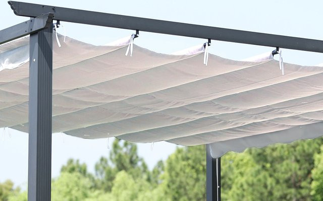 OUTFLEXX Ersatzdach für Pavillon 23598/23599, Creme, Polyester PA-beschichtet, UV-beständig und wasserfest, B/B: 358 x 358 cm - Bild 1