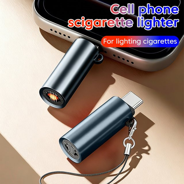elough USB-C Adapter für tragbare Mini-Handy-Zigarettenanzünder und iPhone sowie Samsung - Bild 1