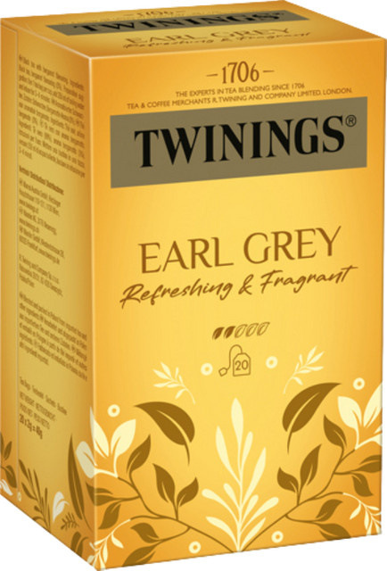 Twinings Schwarztee, Bergamotte-Aroma, Teebeutel, 40 g - Bild 1