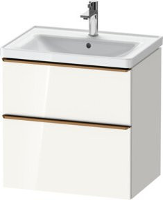 Duravit Waschtischunterschrank D-Neo in Weiß, glänzend, B: 63,4 cm, T: 45,2 cm - Bild 1