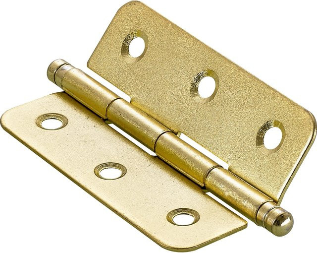 Hettich Zierscharnier in Messing Gold, Breite: 6,0 cm, Höhe: 4,0 cm - Bild 1