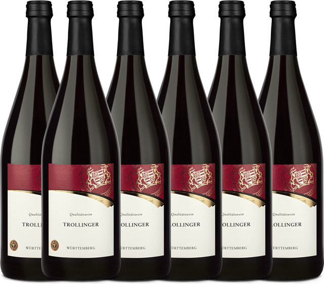 Württemberger Trollinger Qualitätswein Rotwein 6 x 1,0 l - Bild 1