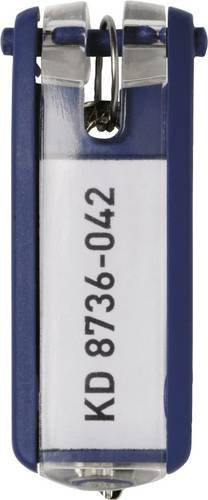 Durable Schlüsselanhänger Key Clip aus Kunststoff, Blau, 6er Pack - Bild 1