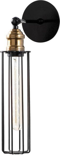 Opviq Wandleuchte aus Metall in Schwarz mit E27 Fassung, B/H/T: 16 x 40 x 8 cm - Bild 1