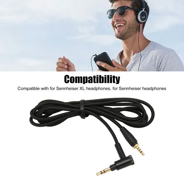 Sennheiser Ersatz-Soundkabel für Kopfhörer, XL, Schwarz, Länge: 1,5 m - Bild 1