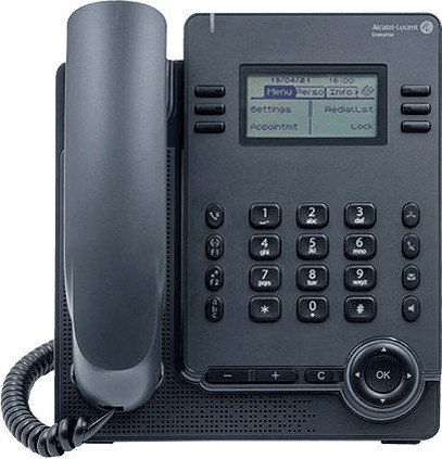 Alcatel-Lucent Enterprise ALE-20 Essential VoIP-Telefon in Grau mit Hands-free-Funktion und Ethernet/LAN - Bild 1