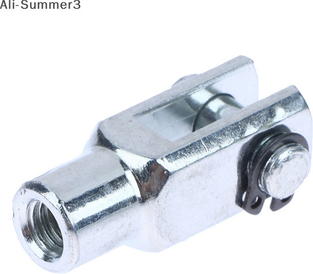 Pneumatikzylinder Gabelkopf Y-Verbindung aus Metall mit M6 x 1 Gewinde für 16mm Bohrung in Silber - Bild 1