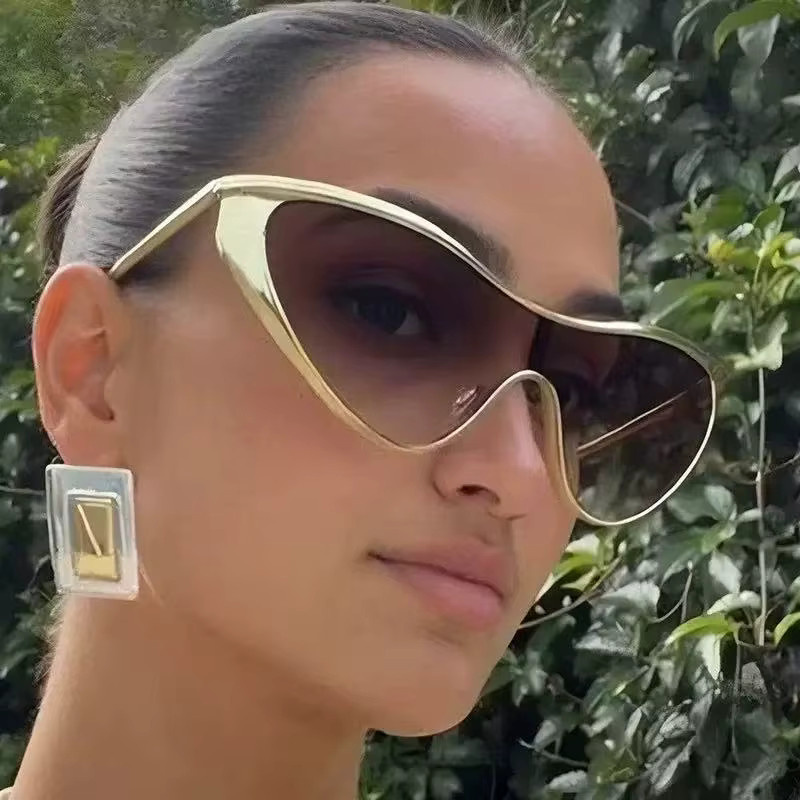 AINII Sonnenbrille, Vollrand, Metall, gold, Unisex - Bild 3