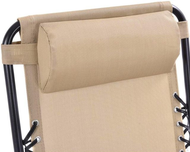 Höhenverstellbares Relaxkissen Tessforest als bequeme Kopf- und Nackenstütze in Beige - Bild 1
