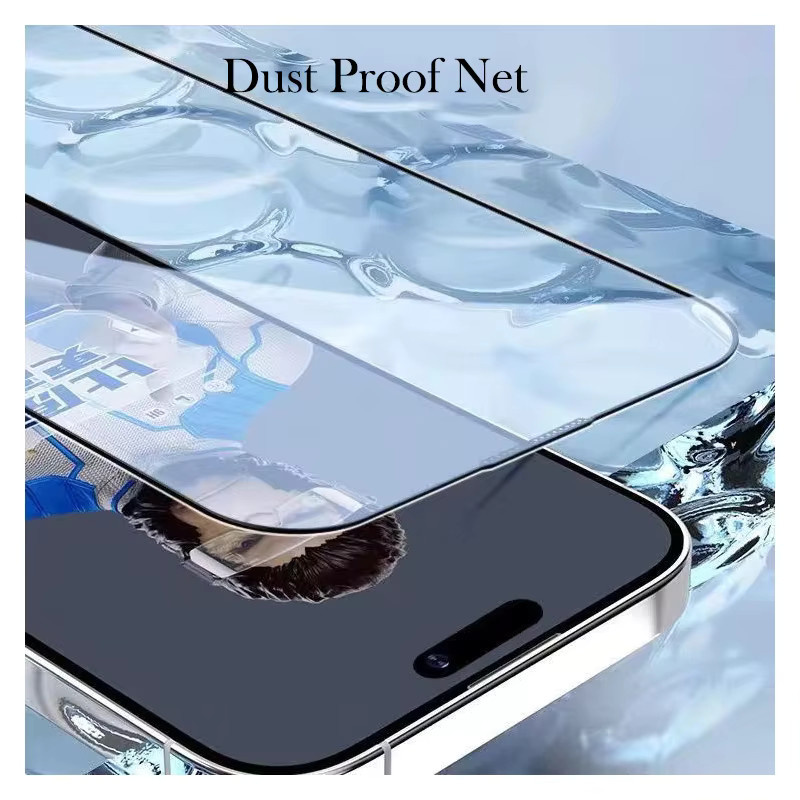 Blueo Displayschutzfolie aus gehärtetem Glas für iPhone 16 Pro Max und iPhone 16 Plus, transparent - Bild 4