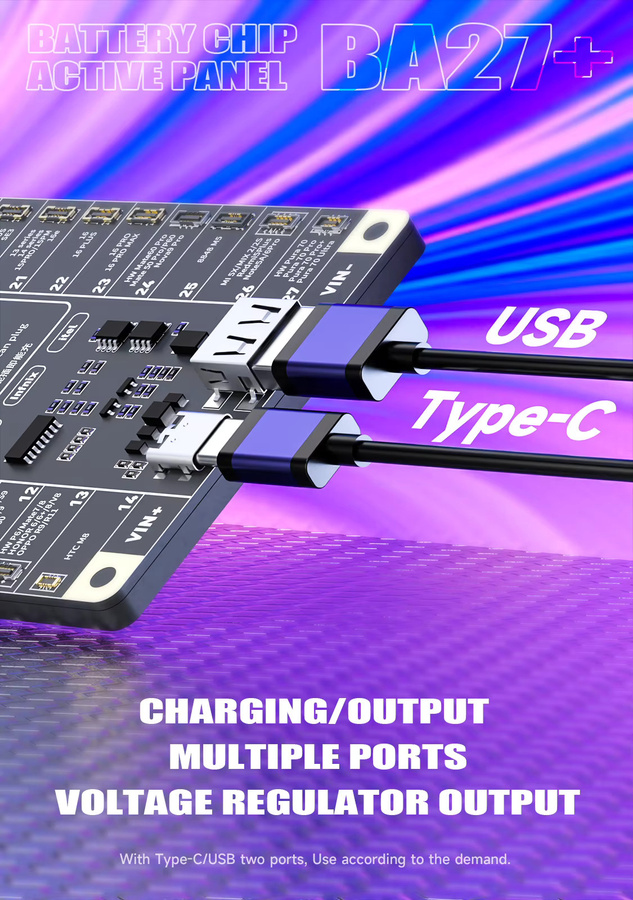 OSS W209 Pro V11 Akku-Ladepanel in Schwarz zur Ein-Klick-Akku-Aktivierung für iPhone X bis 17 Pro Max und Android-Smartphones - Bild 2