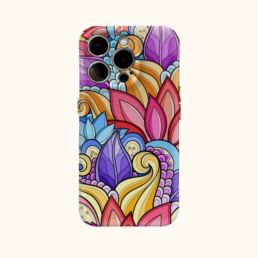 Vibrant Swirl Handyhülle mit doppelschichtiger Rückseite für iPhone 17AIR 16E 16 15 14 13 12 11 17 Pro Max Plus, Multicolour - Bild 2