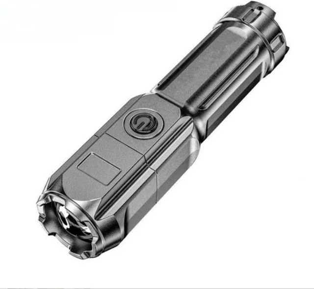 QHSPE Mini LED-Taschenlampe mit violettem Licht, ultra leistungsstarke und tragbare wiederaufladbare Metall-Taschenlampe - Bild 1