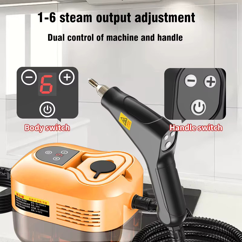 BALASHOV Handheld Dampfreiniger mit Hochtemperatur-Sterilisation in Rot für Zuhause und Auto - Bild 2